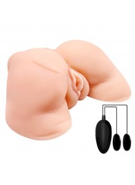 Телесная вибровагина Julie с 2 рабочими отверстиями - Baile - во Владимире купить с доставкой