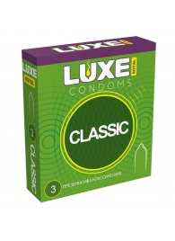 Гладкие презервативы LUXE Royal Classic - 3 шт. - Luxe - купить с доставкой во Владимире