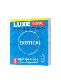 Текстурированные презервативы LUXE Royal Exotica - 3 шт. - Luxe - купить с доставкой во Владимире