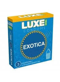 Текстурированные презервативы LUXE Royal Exotica - 3 шт. - Luxe - купить с доставкой во Владимире