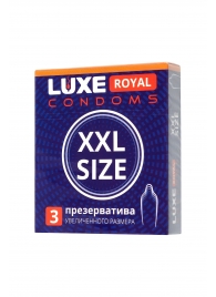 Презервативы увеличенного размера LUXE Royal XXL Size - 3 шт. - Luxe - купить с доставкой во Владимире