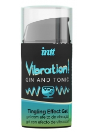 Жидкий интимный гель с эффектом вибрации Vibration! Gin   Tonic - 15 мл. - INTT - купить с доставкой во Владимире