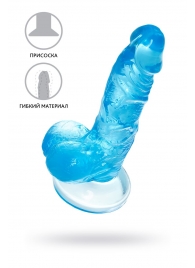 Голубой реалистичный фаллоимитатор Indy - 15,8 см. - A-toys купить с доставкой в интернет-магазине Orgasmix во Владимире Голубой реалистичный фаллоимитатор Indy - 15,8 см. - A-toys