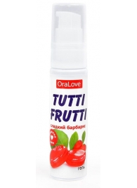 Гель-смазка Tutti-frutti со вкусом барбариса - 30 гр. - Биоритм - купить с доставкой во Владимире