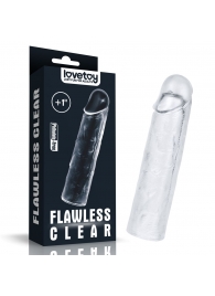 Прозрачная насадка-удлинитель Flawless Clear Penis Sleeve Add 1 - 15,5 см. - Lovetoy - во Владимире купить с доставкой