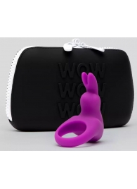 Фиолетовое эрекционное виброкольцо Happy Rabbit Cock Ring Kit - Happy Rabbit - во Владимире купить с доставкой