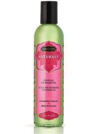 Массажное масло Naturals Strawberry Dreams с ароматом клубники - 236 мл. - Kama Sutra - купить с доставкой во Владимире