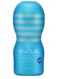 Мастурбатор с охлаждающей смазкой TENGA Original Vacuum Cup Cool - Tenga - во Владимире купить с доставкой