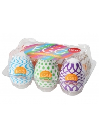 Набор из 6 мастурбаторов Tenga EGG IV с различным рельефом - Tenga - во Владимире купить с доставкой