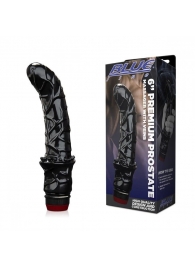 Черный вибромассажер простаты 6  Premium Prostate Massager - BlueLine - во Владимире купить с доставкой