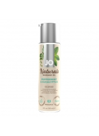 Массажное масло с ароматом перечной мяты и эвкалипта JO Naturals Peppermint   Eucalyptus - 120 мл. - System JO - купить с доставкой во Владимире