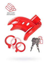 Красный мужской пояс верности из пластика - ToyFa - купить с доставкой во Владимире