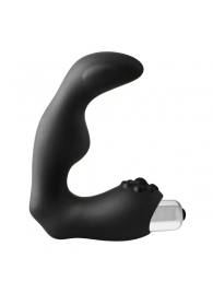 Черный вибромассажер простаты FantASStic Vibrating Prostate Massager - 11,3 см. - Dream Toys - во Владимире купить с доставкой