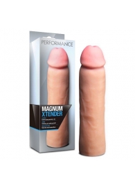 Телесная фаллическая насадка на пенис Magnum Xtender - 23 см. - Blush Novelties - во Владимире купить с доставкой