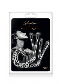 Регулируемые зажимы для сосков Sweet Caress Nipple Chain - Sweet Caress - купить с доставкой во Владимире
