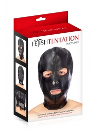 Маска-шлем с прорезями для глаз и рта - Fetish Tentation - купить с доставкой во Владимире