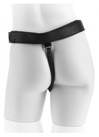 Страпон с телесной насадкой 7  Uncut with Strap on Harness - 18 см. - Pipedream - купить с доставкой во Владимире