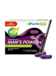 Возбуждающее средство для мужчин Mans Power plus - 10 капсул (0,35 гр.) +1 в подарок - SuperCaps - купить с доставкой во Владимире