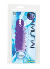 Закрытая фиолетовая насадка с пупырышками SAMURAI PENIS SLEEVE PURPLE - 14,5 см. - NMC - во Владимире купить с доставкой