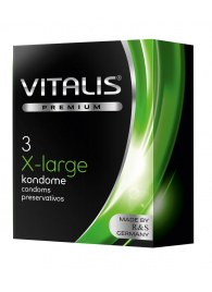 Презервативы увеличенного размера VITALIS PREMIUM x-large - 3 шт. - Vitalis - купить с доставкой во Владимире