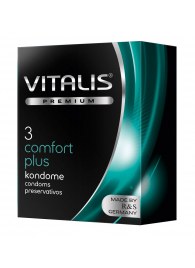 Контурные презервативы VITALIS PREMIUM comfort plus - 3 шт. - Vitalis - купить с доставкой во Владимире