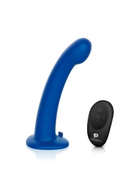 Синяя насадка Remote Control P-Spot G-Spot с черными трусиками - 20 см. - Pegasus - купить с доставкой во Владимире