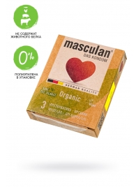 Экологически чистые презервативы Masculan Organic - 3 шт. - Masculan - купить с доставкой во Владимире