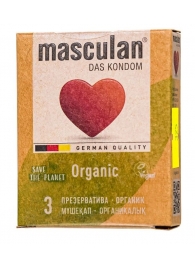 Экологически чистые презервативы Masculan Organic - 3 шт. - Masculan - купить с доставкой во Владимире