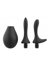 Черный анальный душ Nexus Anal Douche Set с 2 сменными насадками - Nexus Range - купить с доставкой во Владимире