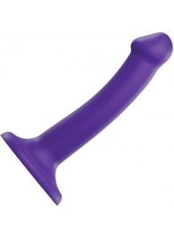 Фиолетовый фаллоимитатор-насадка Strap-On-Me Dildo Dual Density size S - 17 см. - Strap-on-me - купить с доставкой во Владимире