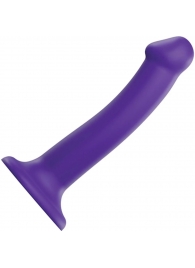 Фиолетовый фаллоимитатор-насадка Strap-On-Me Dildo Dual Density size M - 18 см. - Strap-on-me - купить с доставкой во Владимире