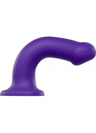 Фиолетовый фаллоимитатор-насадка Strap-On-Me Dildo Dual Density size L - 19 см. - Strap-on-me - купить с доставкой во Владимире