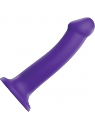 Фиолетовый фаллоимитатор-насадка Strap-On-Me Dildo Dual Density size L - 19 см. - Strap-on-me - купить с доставкой во Владимире