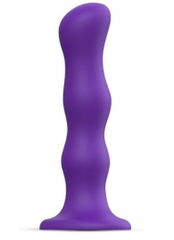 Фиолетовая насадка Strap-On-Me Dildo Geisha Balls size XL - Strap-on-me - купить с доставкой во Владимире