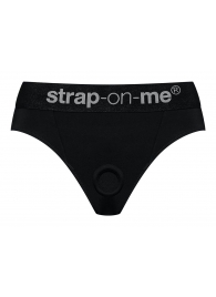 Черные трусики для насадок Heroine Lingerie Harness - size S - Strap-on-me - купить с доставкой во Владимире