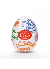 Мастурбатор-яйцо Keith Haring EGG STREET - Tenga - во Владимире купить с доставкой