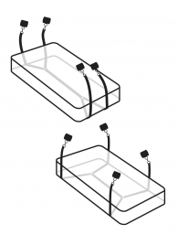 Фиксаторы для кровати WRAPAROUND MATTRESS RESTRAIN - Pipedream - купить с доставкой во Владимире