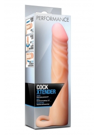 Телесная насадка на пенис Cock Xtender - 17,7 см. - Blush Novelties - во Владимире купить с доставкой