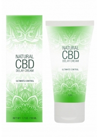 Крем-пролонгатор Natural CBD Delay Cream - 50 мл. - Shots Media BV - купить с доставкой во Владимире