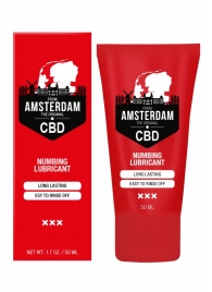 Пролонгирующий лубрикант Numbing CBD from Amsterdam - 50 мл. - Shots Media BV - купить с доставкой во Владимире