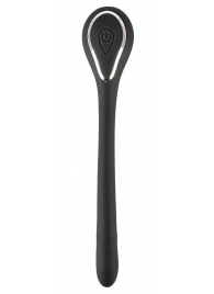 Черный гибкий уретральный стимулятор с вибрацией Vibrating Bendable Dilator - 13,5 см. - Orion - купить с доставкой во Владимире