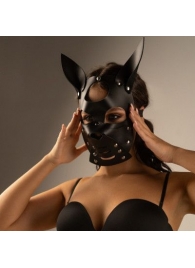 Черная маска  Собака  с ушками - Crazy Handmade - купить с доставкой во Владимире