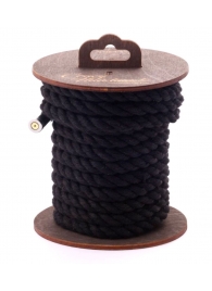 Черная хлопковая веревка для бондажа на катушке - 5 м. - Crazy Handmade - купить с доставкой во Владимире