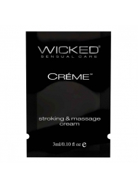 Крем для массажа и мастурбации Wicked Stroking and Massage Creme - 3 мл. - Wicked - купить с доставкой во Владимире