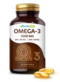 Пищевая добавка SuperCaps OMEGA-3 - 50 капсул (1000 мг) - SuperCaps - купить с доставкой во Владимире