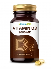 Пищевая добавка SuperCaps VITAMIN D3 2000 ME - 120 капсул - SuperCaps - купить с доставкой во Владимире