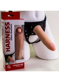 Страпон Харнесс из трусиков и насадки-фаллоса - 17,5 см. - LOVETOY (А-Полимер) - купить с доставкой во Владимире