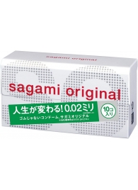 Ультратонкие презервативы Sagami Original 0.02 - 10 шт. - Sagami - купить с доставкой во Владимире