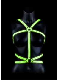 Портупея Body Harness с неоновым эффектом - размер L-XL - Shots Media BV - купить с доставкой во Владимире