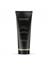 Массажный легкий крем WICKED Sage plus Sea Salt - 120 мл. - Wicked - купить с доставкой во Владимире